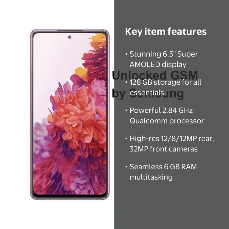 SAMSUNG Galaxy S20 FE 5G, 128GB, 6.5