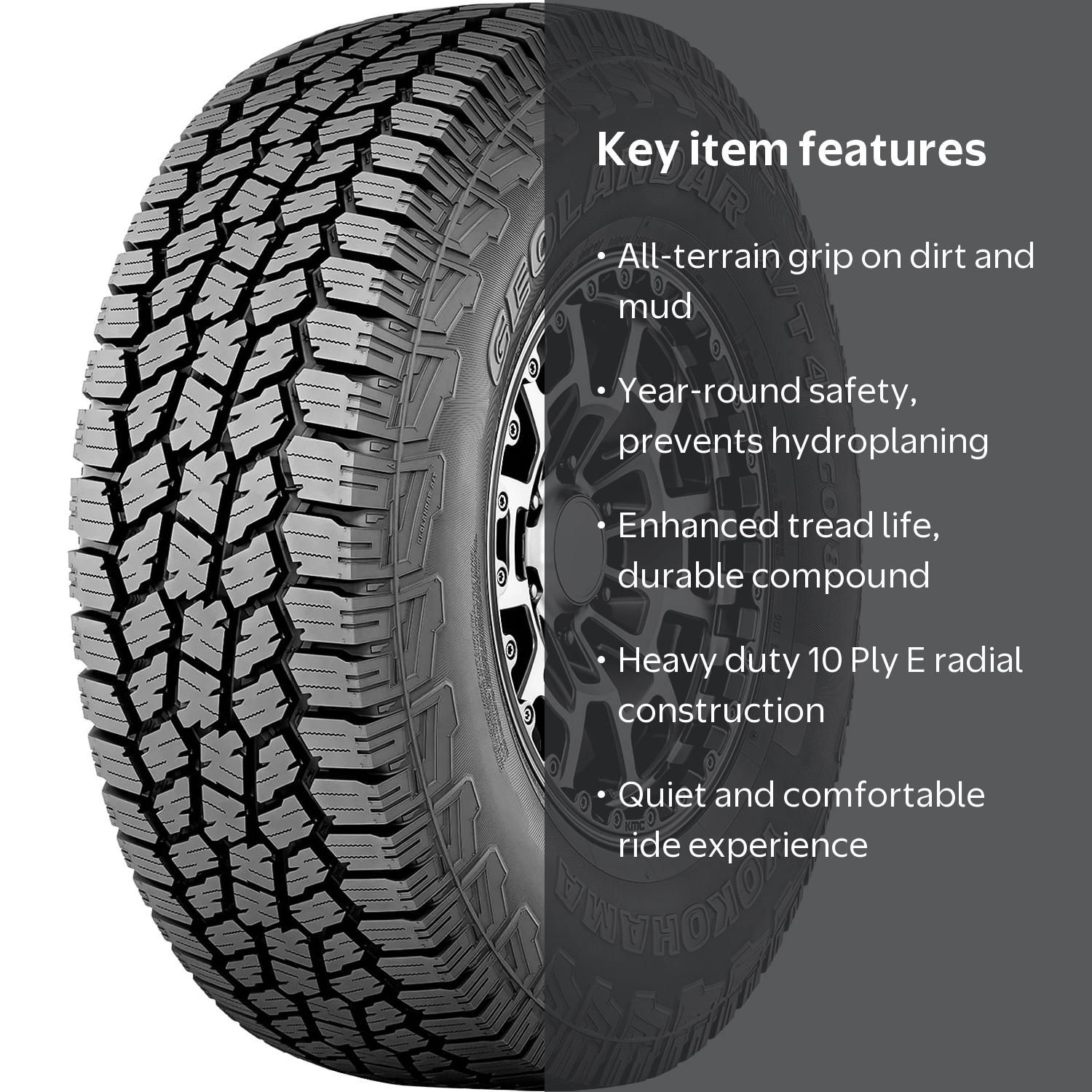 Yokohama Geolandar A/T4 G018 Geo-Shield 285/60R20 125/122S E 10