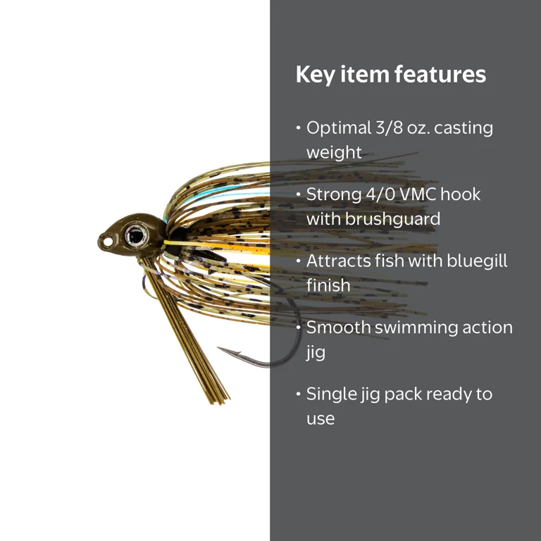 Buckeye Lures 3/8 OZ Bluegill G-Man Swim Jig Bass Lure - Walmart.com
