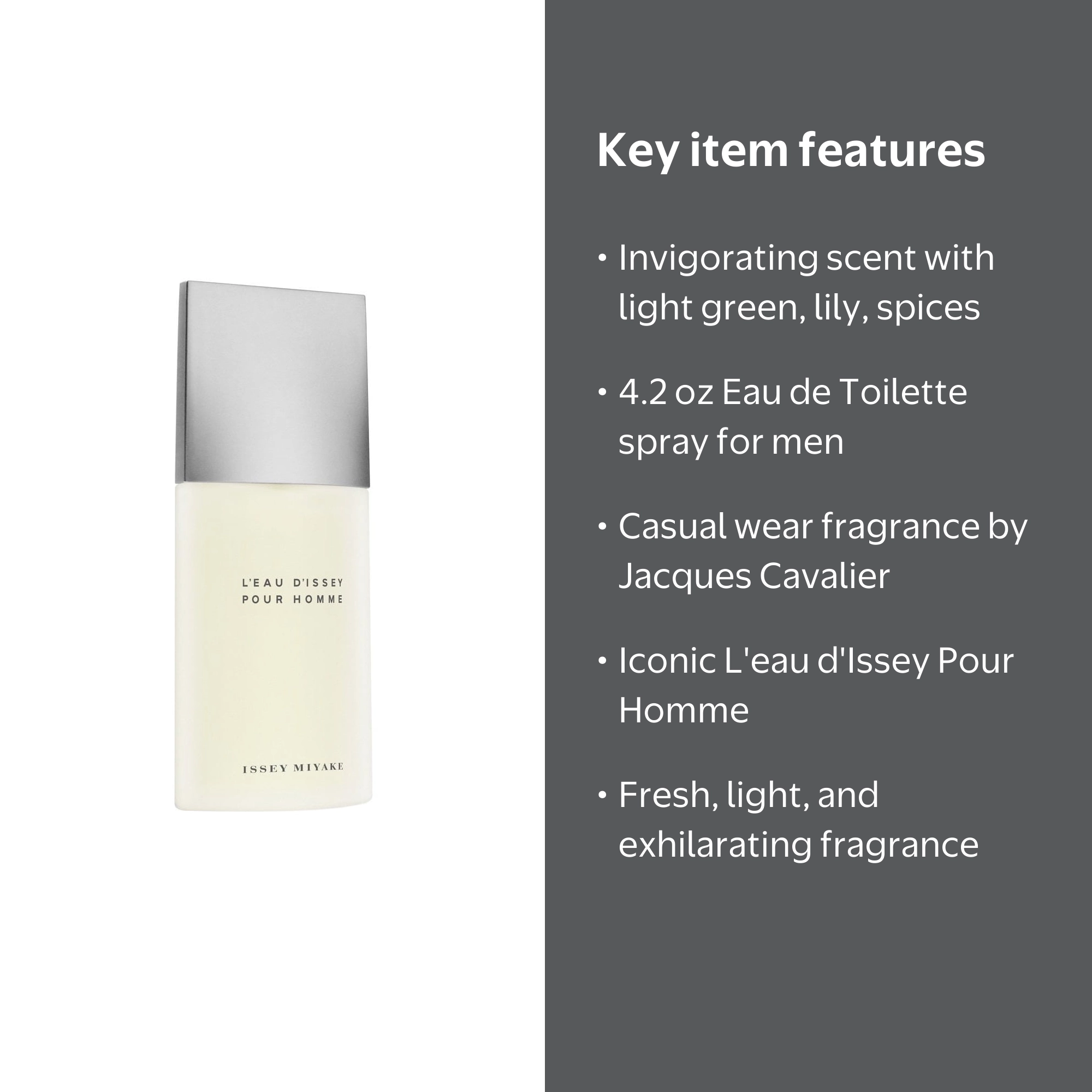 Issey Miyake L'Eau d'Issey Eau de Toilette, 4.2 oz, Aquatic Woody