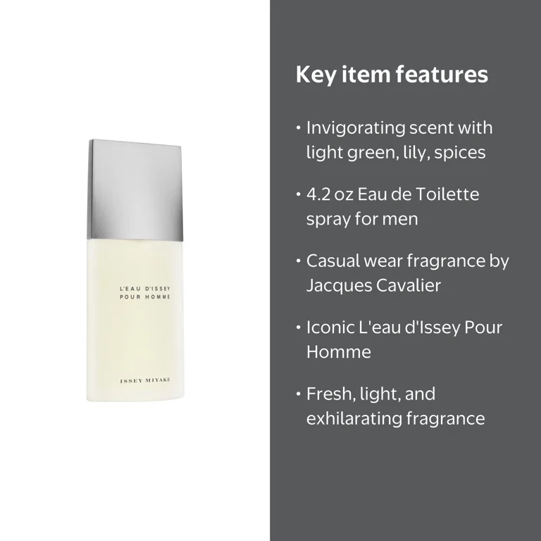 Issey Miyake L'Eau d'Issey Eau de Toilette, 4.2 oz, Aquatic Woody