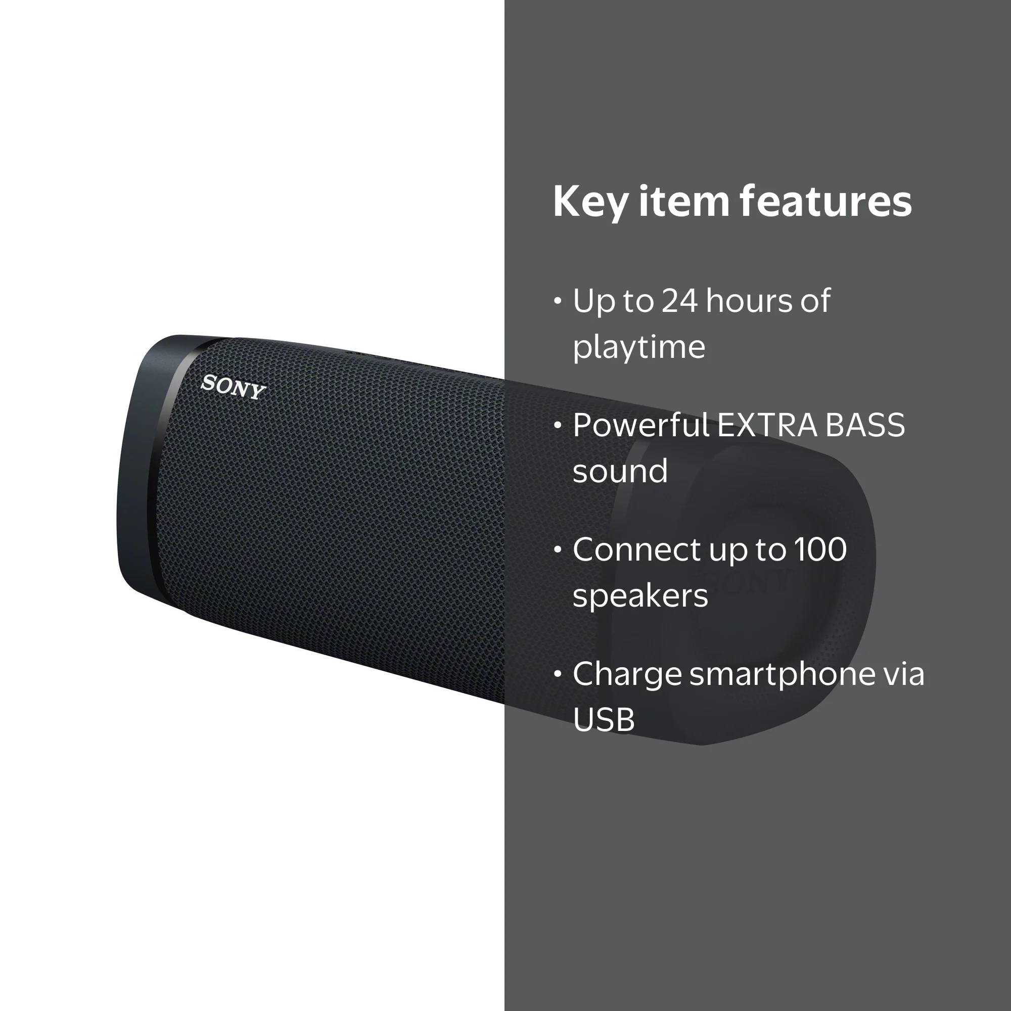 Sony SRSXB33 Wireless Bluetooth Speaker with Extra Bass, Party
