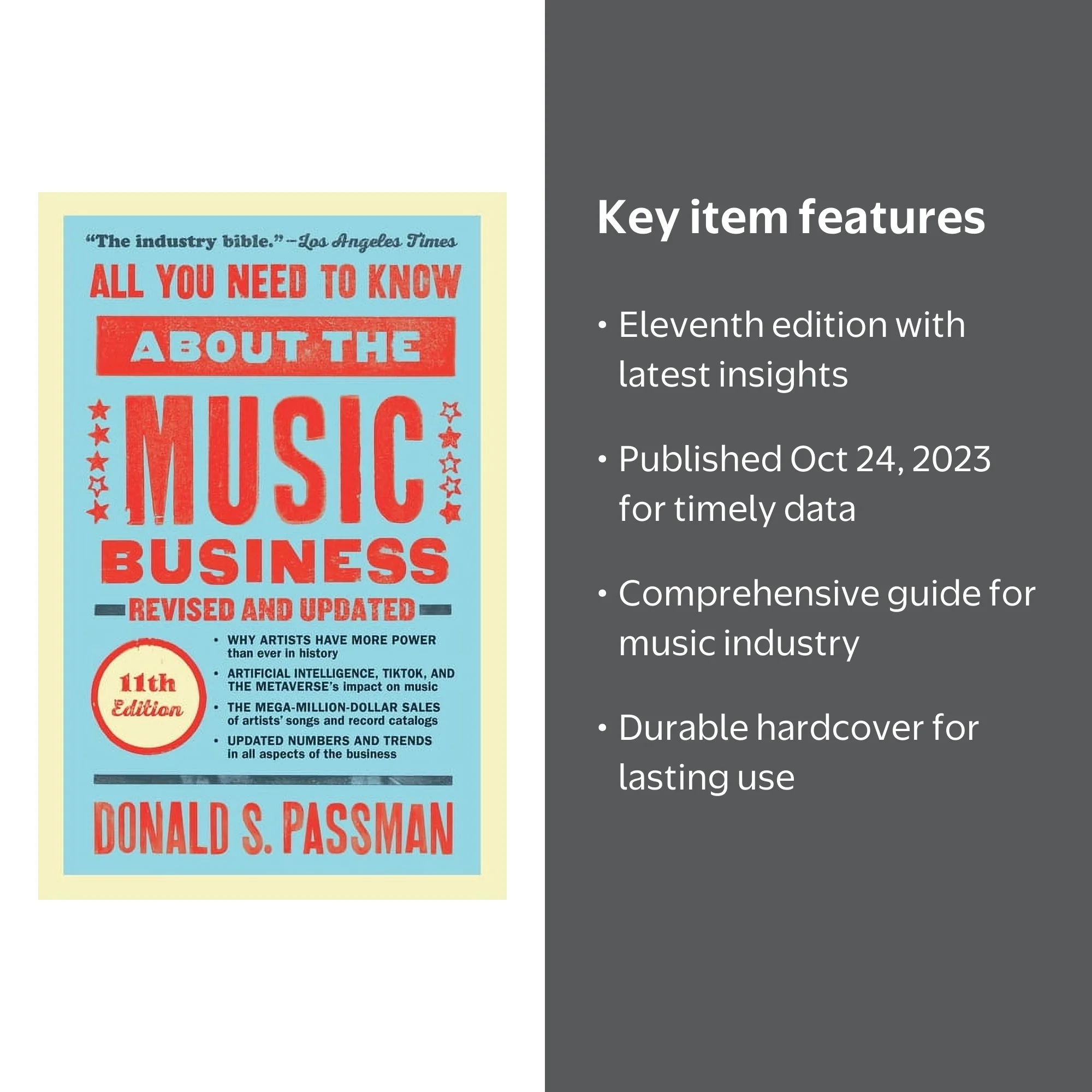 Donald S Passman, Book, All You Need To Know About the Music