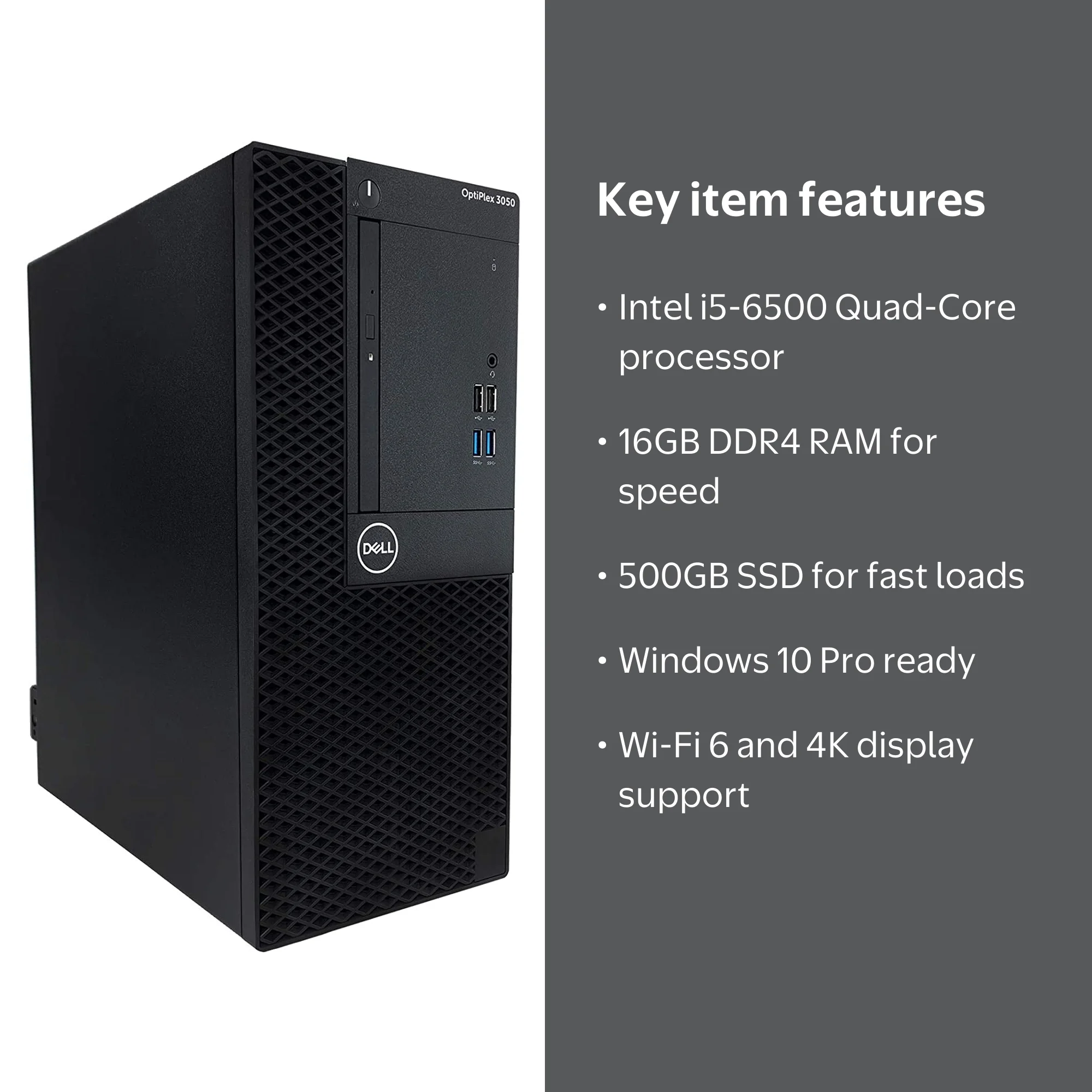 DELL　Optiplex3050　i5-6500　8GB　新品SSD128GB DELL OptiPlex 3050 Core i5-6500 3.2GHz 8GB DVDスーパーマルチ