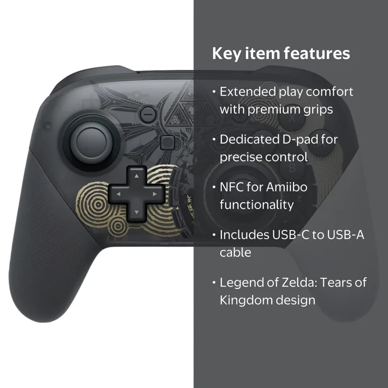Nintendo Switch Pro Controller - Zelda: Tears of the Kingdom
