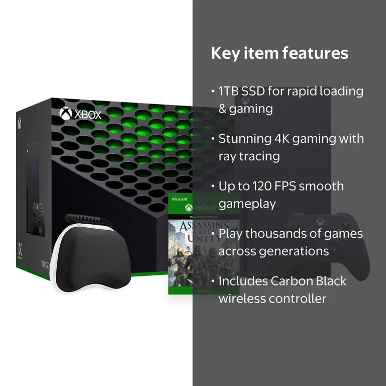 2023 Xbox Series X 1TB SSD Bundle with Wireless Controller and 