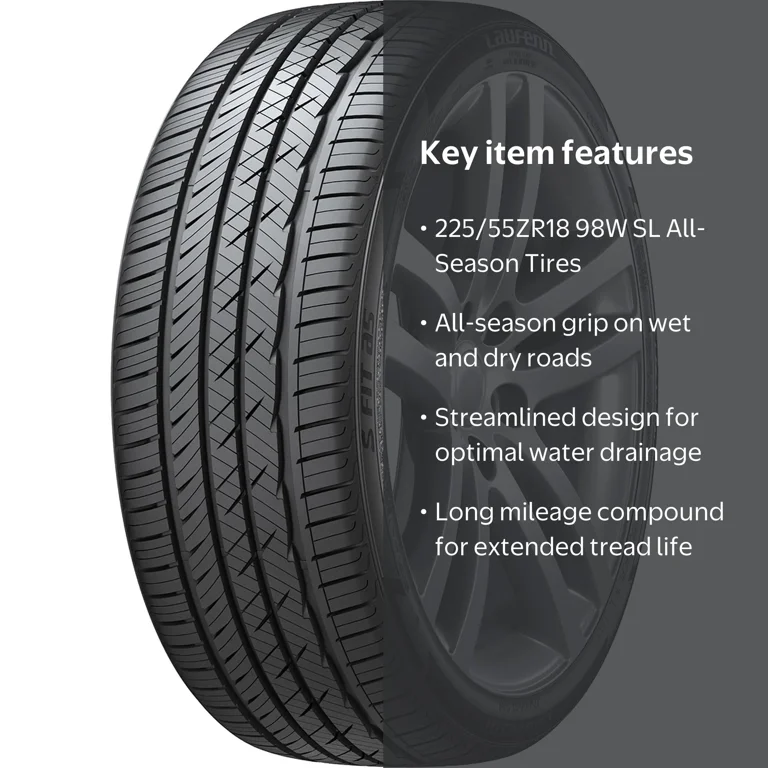 225/55ZR18 98W LAUF S FIT AS LH01 BW - Walmart.com