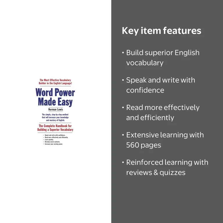 Word Power Made Easy: The Complete Handbook for Building a
