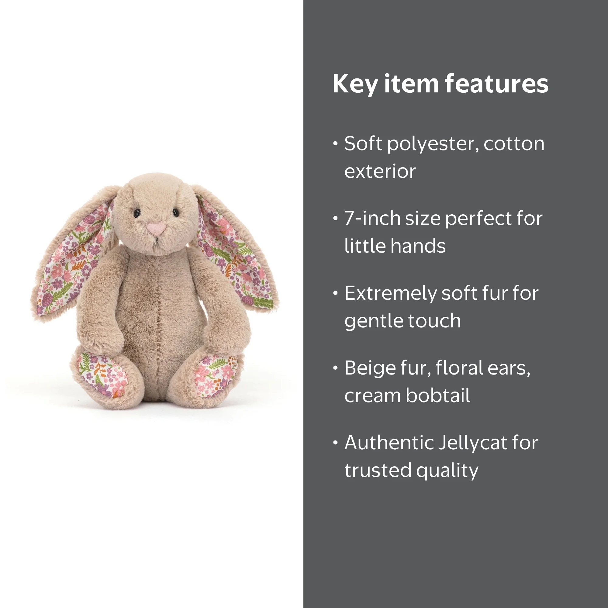 Jellycat Blossom Beige Bunny 'Petal' - Walmart.com