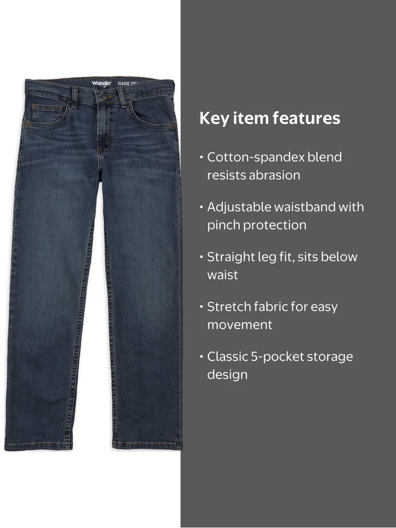wrangler jeans boys size 10 husky pants