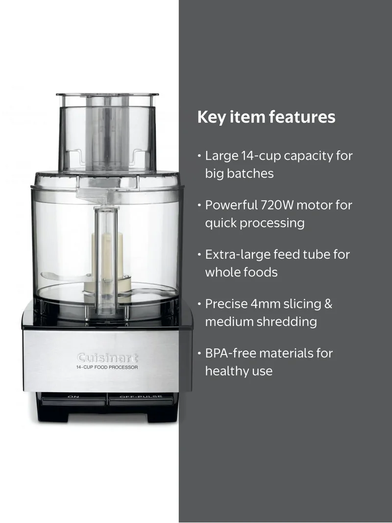 Cuisinart Custom 14 Cup Food Processor for Complete Cooking Prep