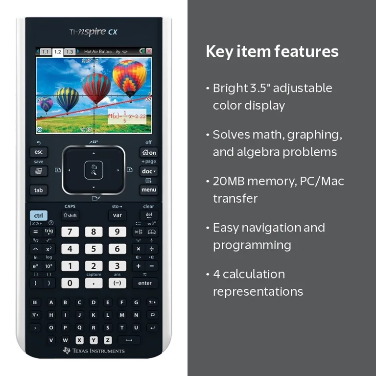 Texas Instruments TI-Nspire CX Graphing Calculator - Walmart.com
