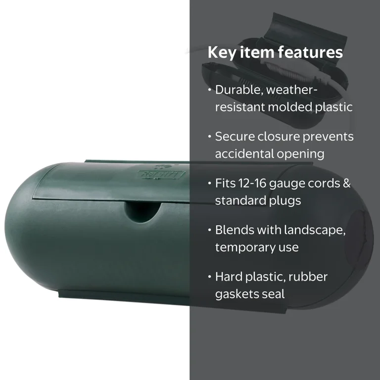 Power Gear Outdoor Cord Cover, Green, Plastic - Walmart.com