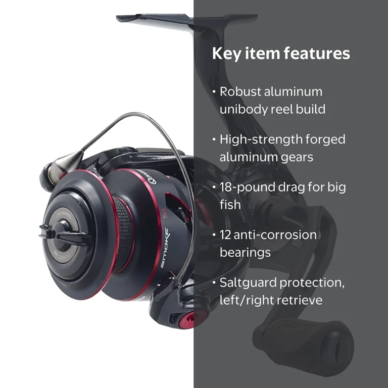 black fishing reels KastKing Verus Spinning Reel reliable 5 oz reel Creatures of the Deep Heir & Spare Size:20oz