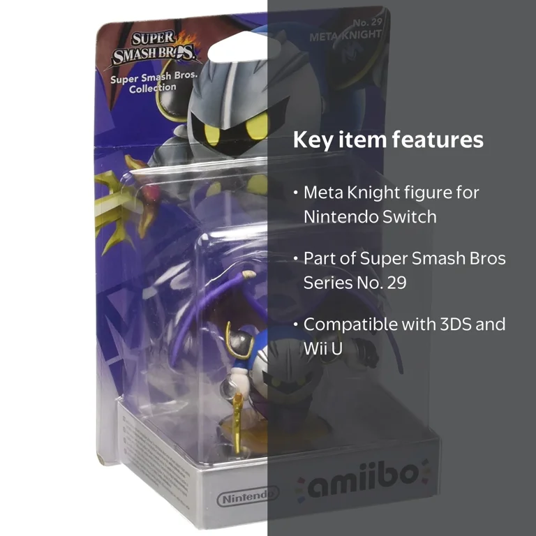 Nintendo Amiibo Smash Meta-Knight #29, Super Smash Bros Series Toy