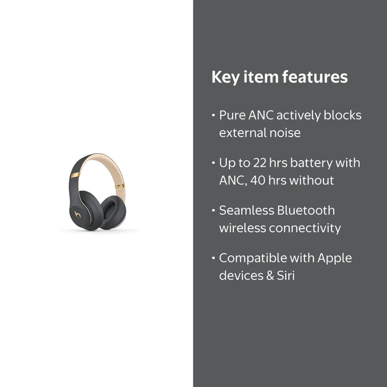 Beats by Dr. Dre, Studio3 Wireless Noise Cancelling Headphones
