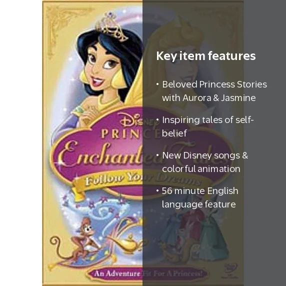 Disney Princess Enchanted Tales: Follow Your Dreams DVD - Walmart.com