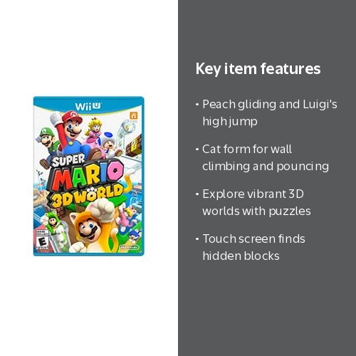 Super Mario 3D World - Wii U - Walmart.com