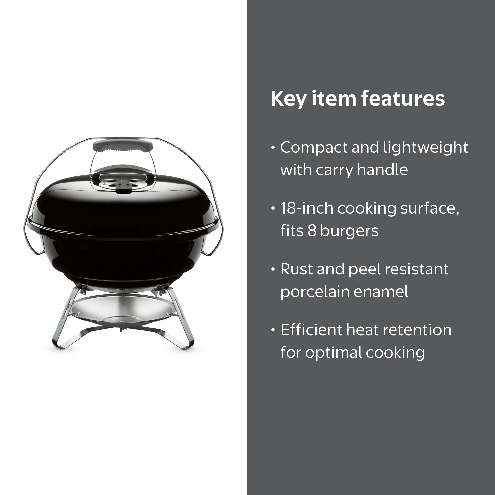 Weber JUMBO JOE 18インチ バーベキューコンロ Weber Jumbo Joe 18-Inch BBQ Premium Portable Charcoal Grill