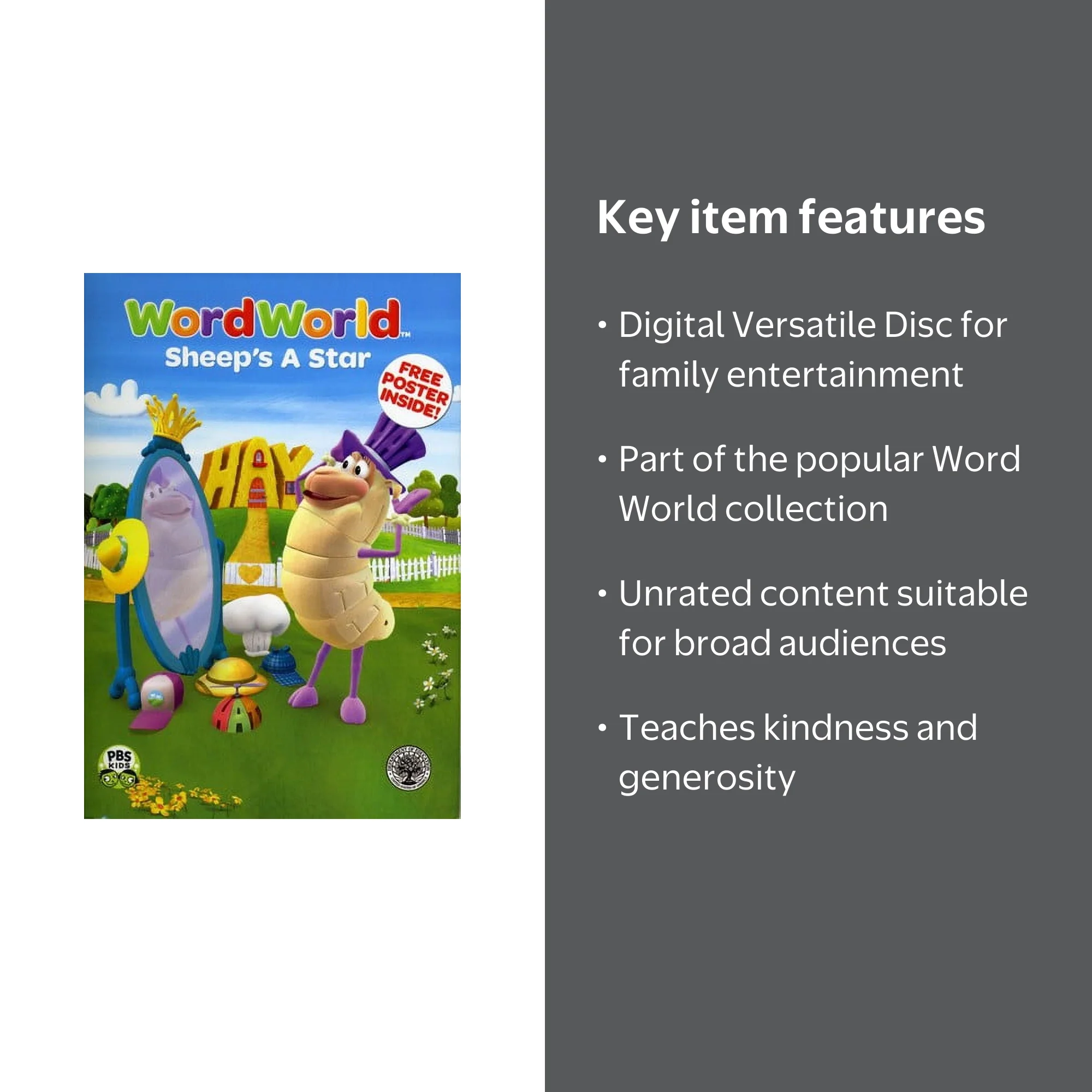 Word World: Sheep's a Star (DVD), Word World, Kids & Family