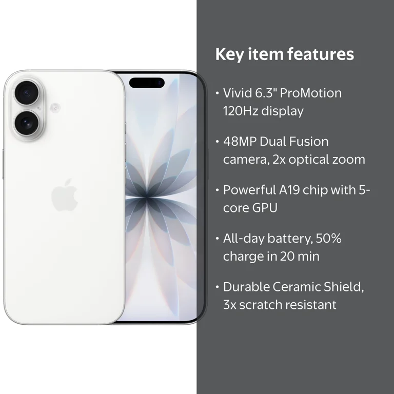 AT&T iPhone 17 512GB White - Walmart.com