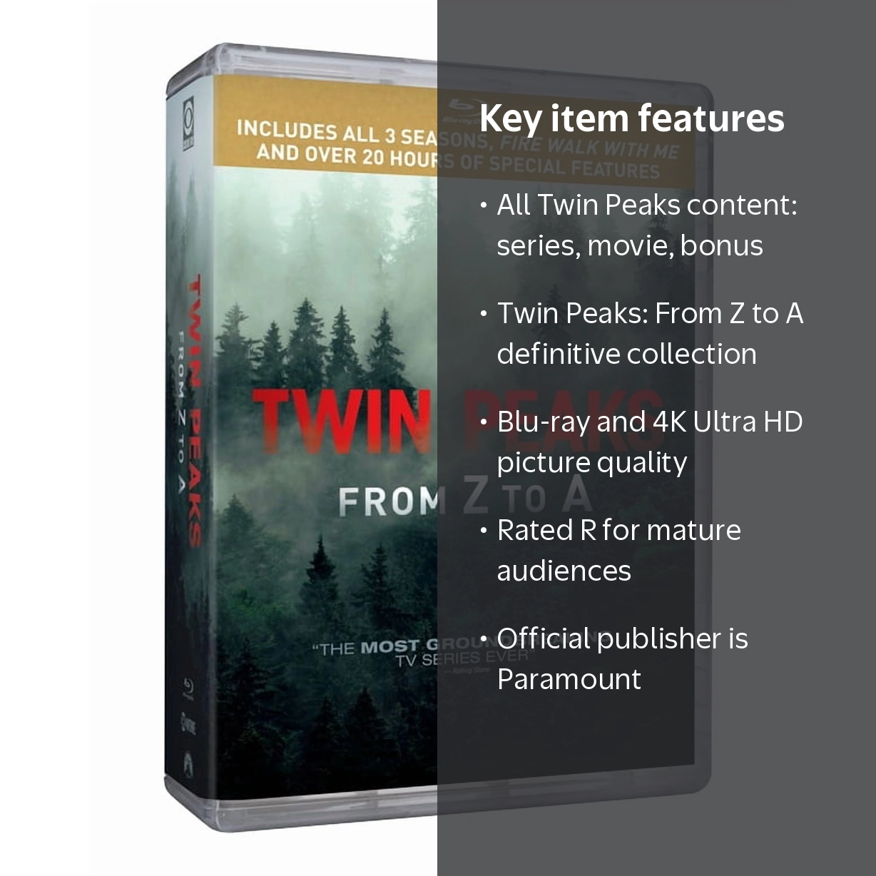 Twin Peaks: From Z to A Blu-ray, Complete Series Collection