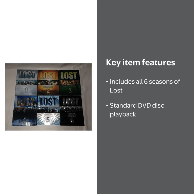 Lost: Full TV Movies, The Complete Seasons 1-6 (DVD) - Walmart.com