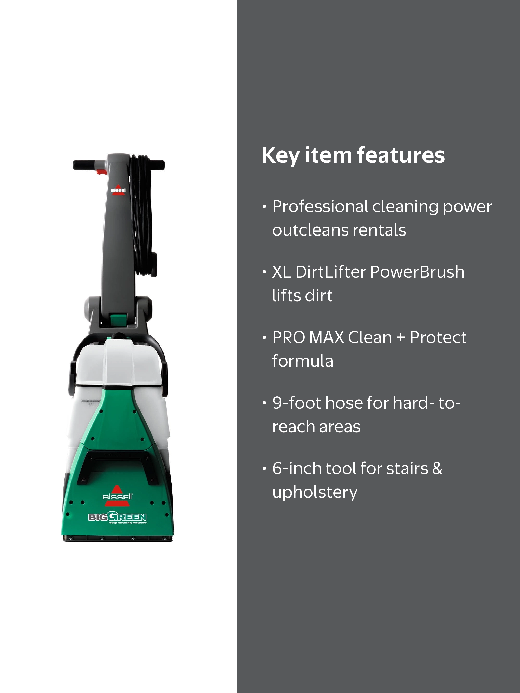 Bissell Big Green Machine Pro Carpet Cleaner, XL DirtLifter