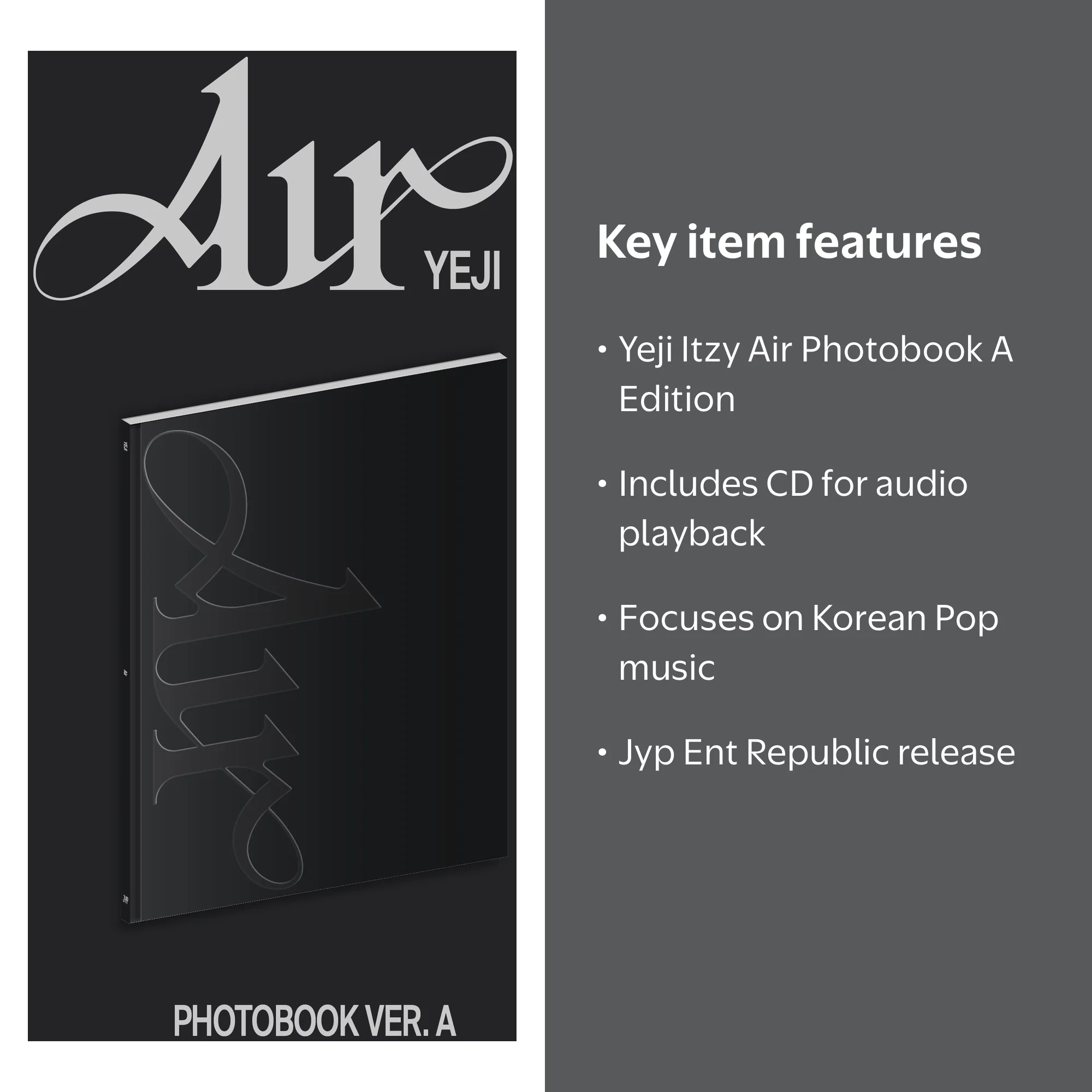 Yeji (Itzy) - Air (Photobook A Ver) - Music & Performance - CD