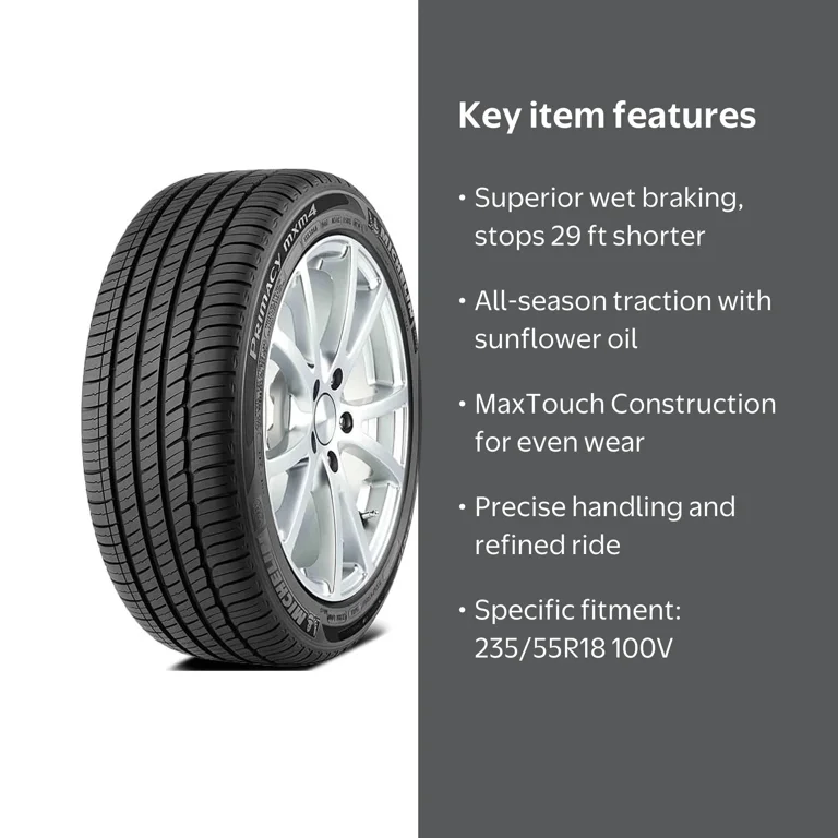 Free Shipping! Michelin Primacy MXM4 All-Season Highway Tire 235