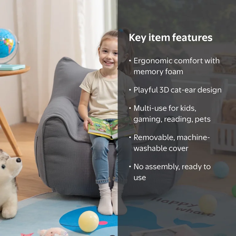 Toddler Bean Lounger Kid's Roma Bean Bag Lounger Big Joe® Bean Bag Chair For Kids