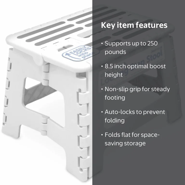 Jool Baby Click N' Climb Locking Folding Step Stool for Kids with