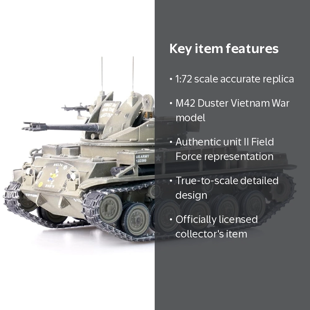 1:72 Scale M42 Duster- Vietnam War- II Field Force, 5th Battalion