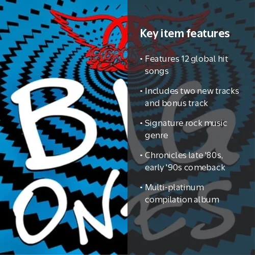 Geffen Records, Aerosmith - Big Ones, Greatest Hits, CD - Walmart.com