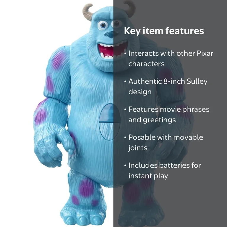 Pixar, Disney Pixar Monsters Inc. Interactable Sulley Figure