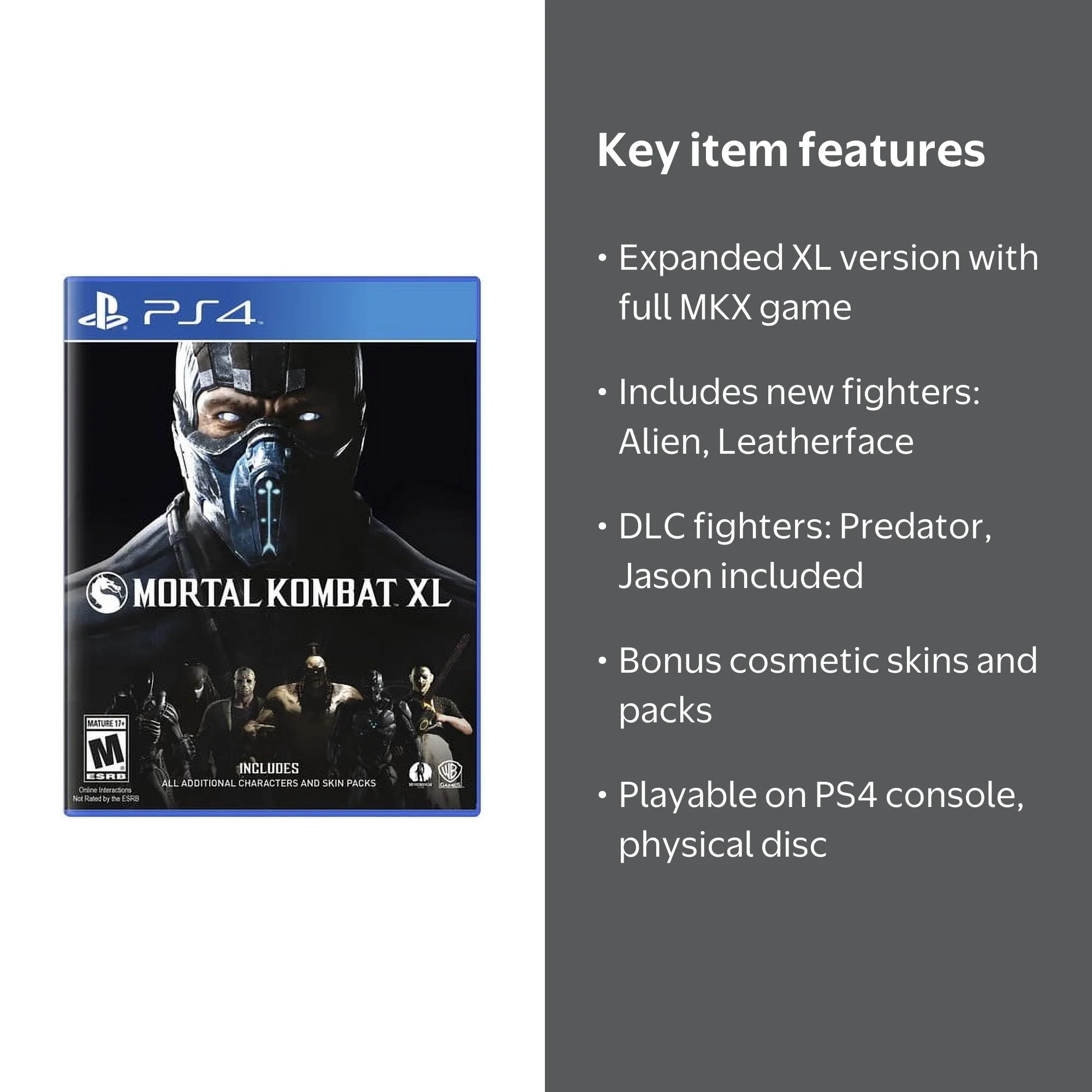 Warner Bros, Mortal Kombat XL, PlayStation 4, 883929527458