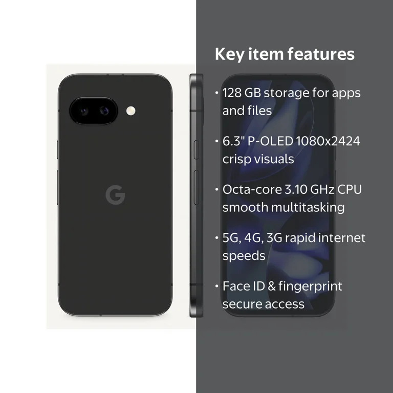 Google Pixel 9a GTF7P 128 GB Smartphone, 6.3