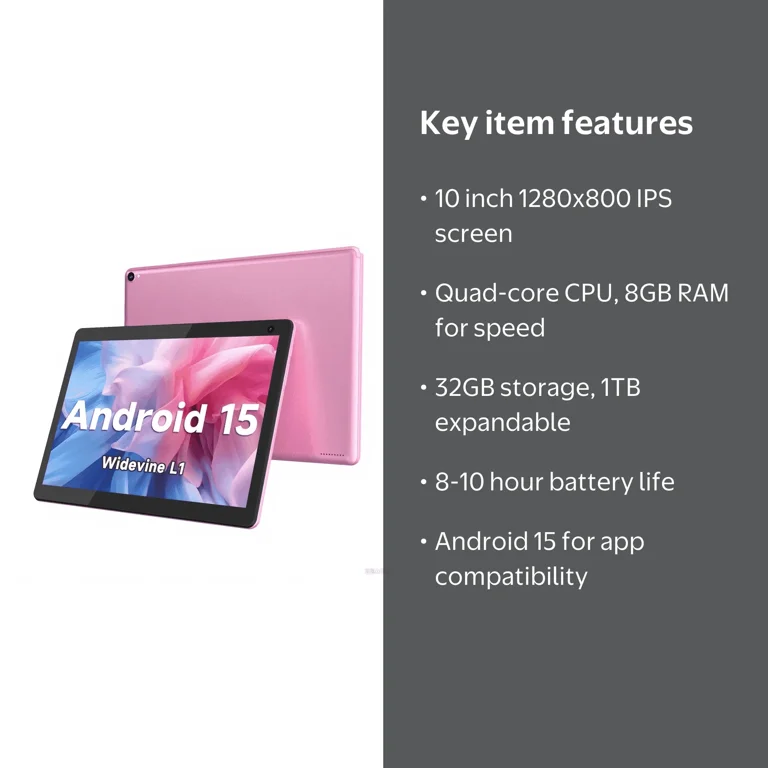Coopers 10 inch Android Tablet, 32GB ROM, 8GB RAM, Quad Core
