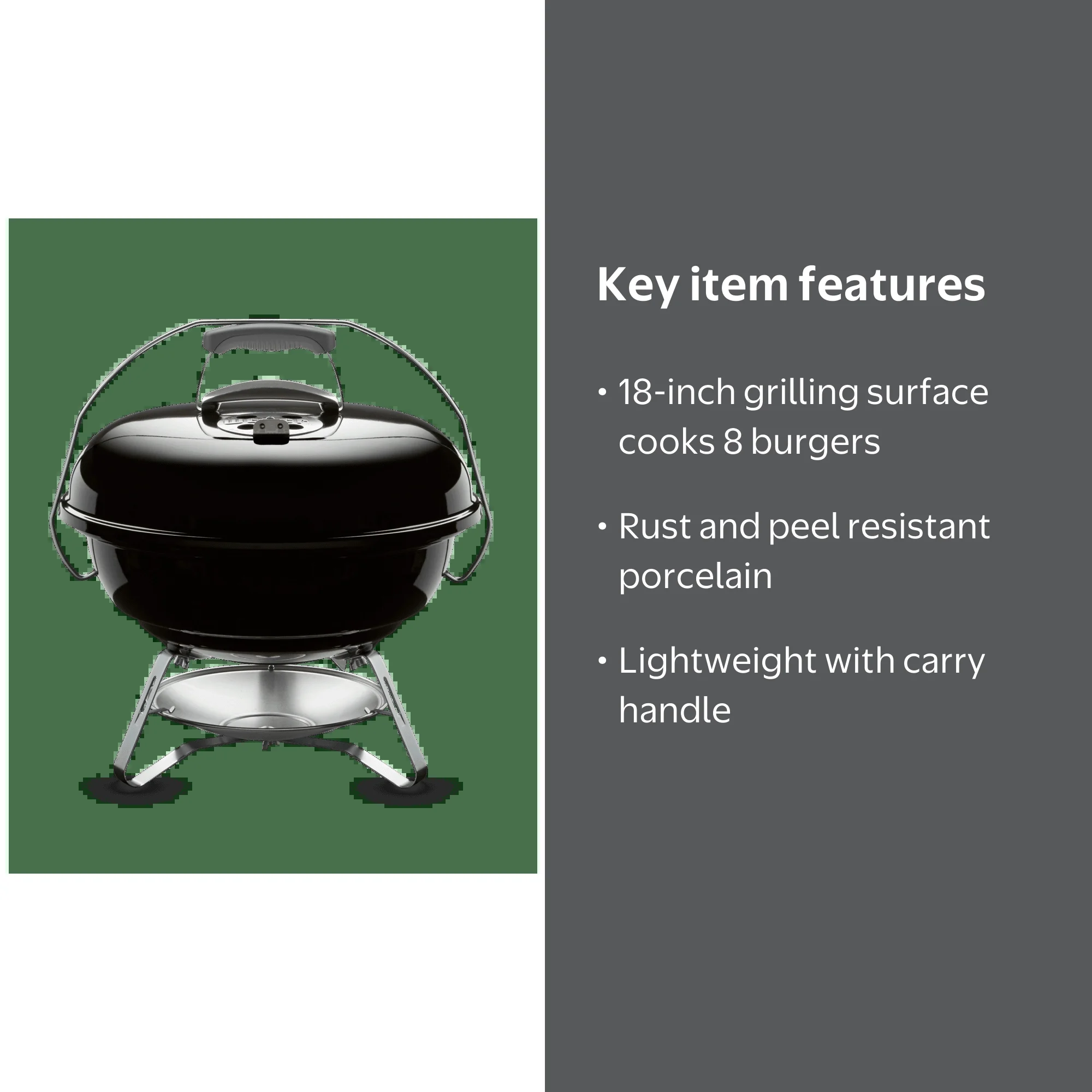 Weber Jumbo Joe 18-Inch BBQ Premium Portable Charcoal Grill