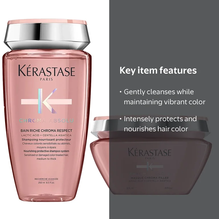 K√©rastase, Color-Treated Hair Shampoo and Mask Set, 8.5 oz & 6.8
