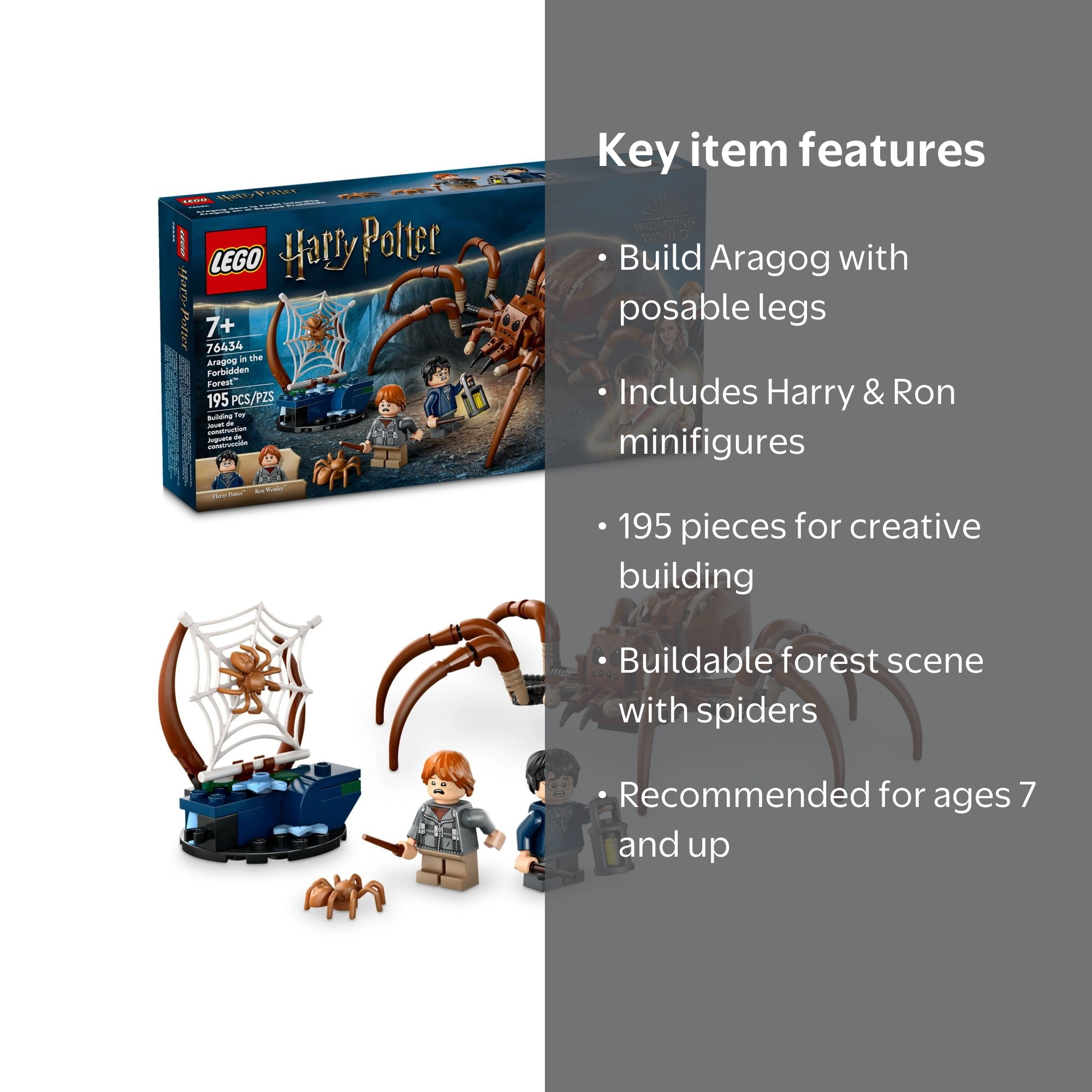 Free Shipping! LEGO Harry Potter Aragog in the Forbidden Forest