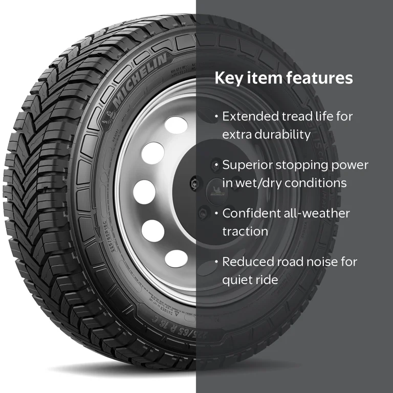 Michelin CrossClimate Tire 225/75R16C 121/120R Heavy-Duty Load