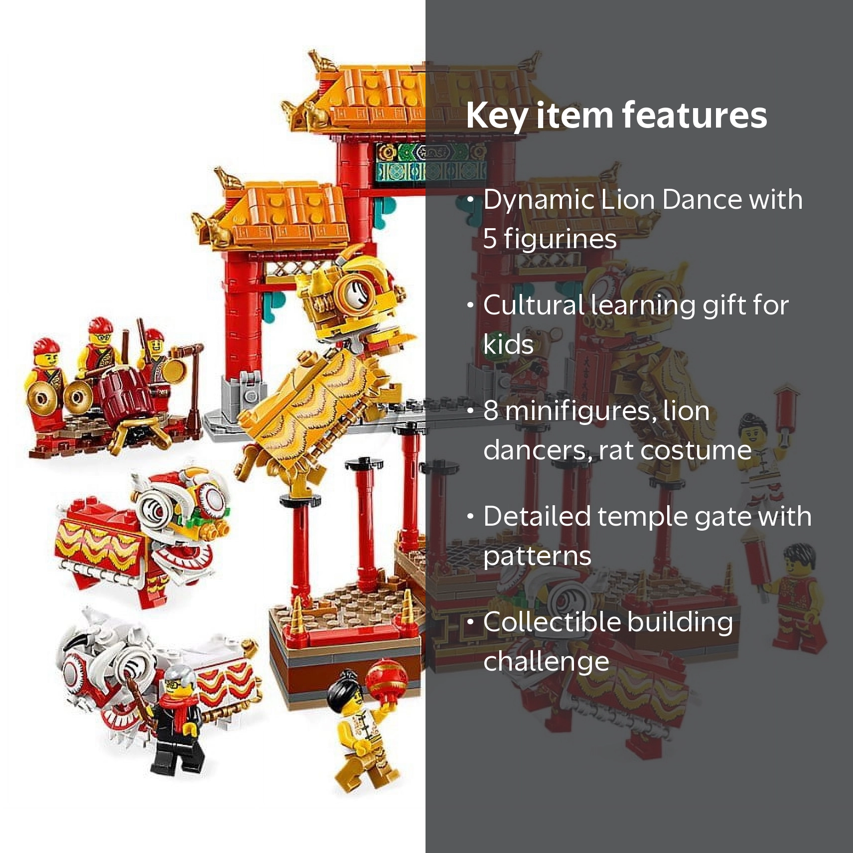 LEGO Lion Dance Set LEGO 80104 [Dragon Boat Festival] - Walmart.com