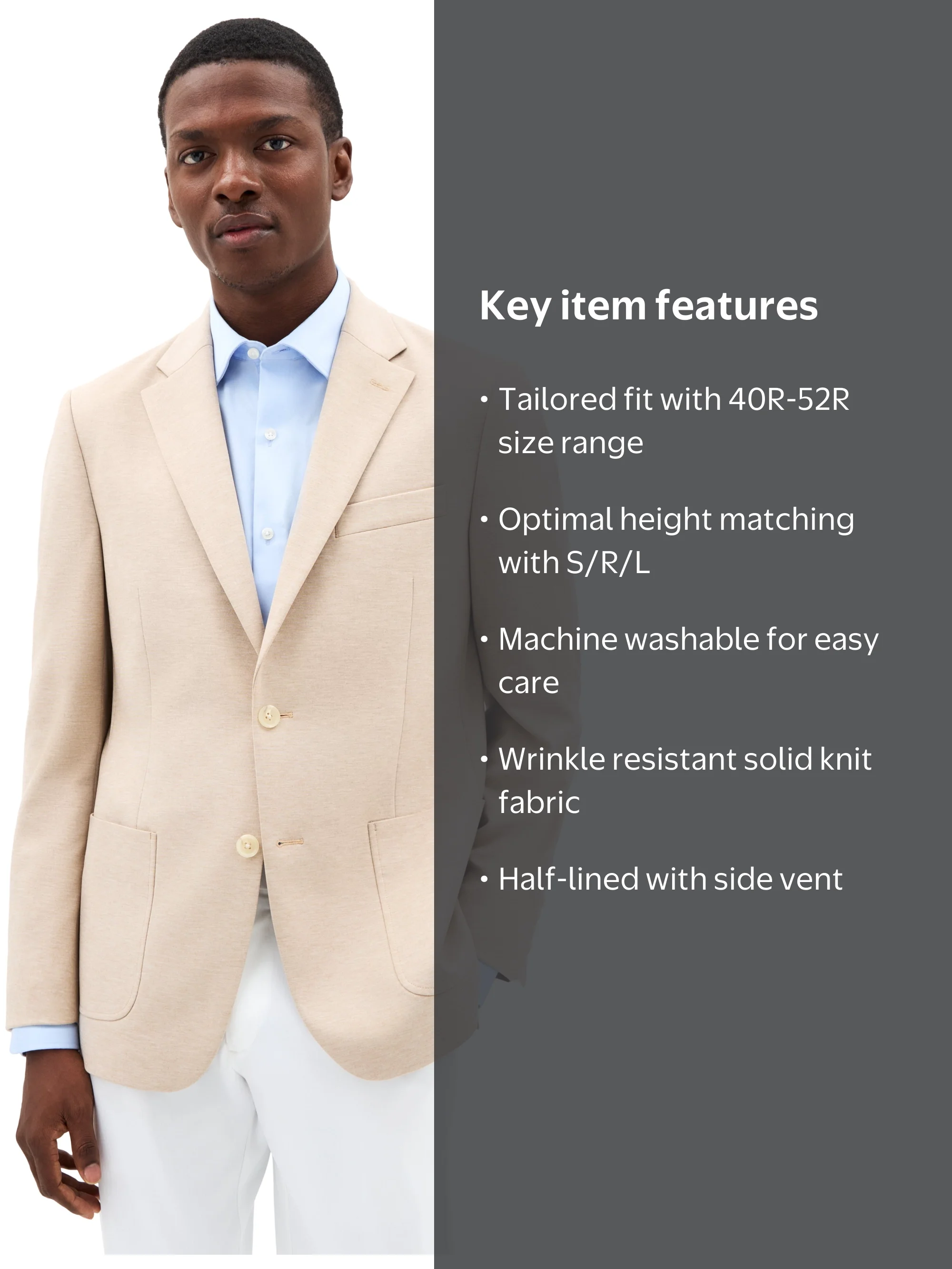 Chaps Men's Knit Blazer, Sizes 40R-52R - Walmart.com