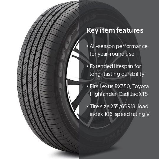 Toyo Open Country A43 235/65R18 106V BSW All-Season Highway Tire