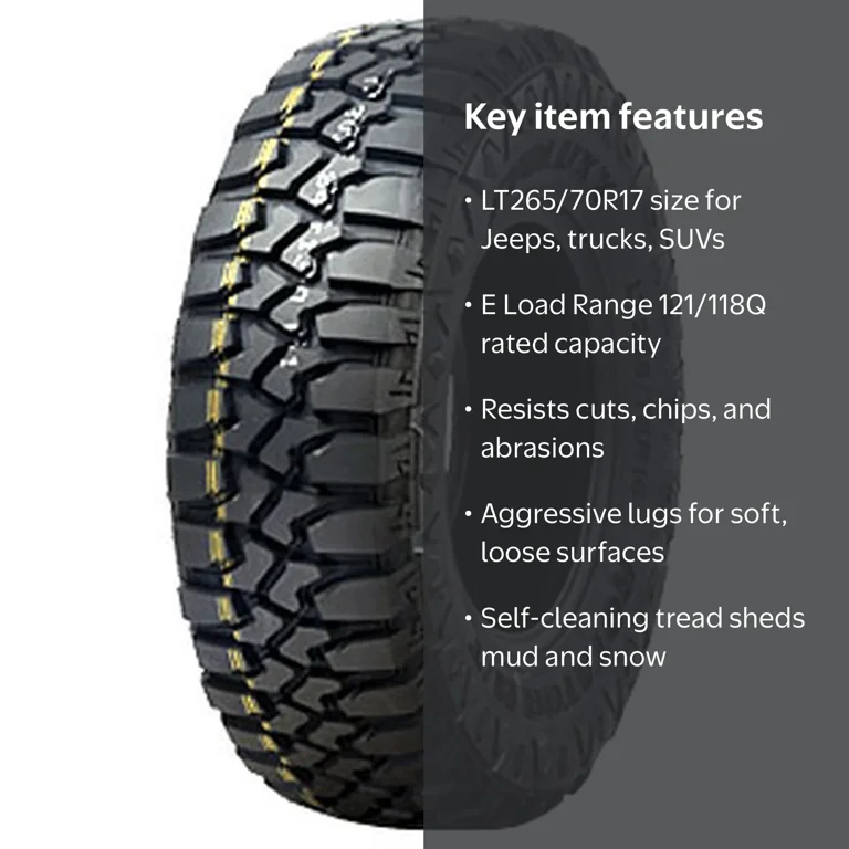 Evoluxx Rotator M/T All-Season LT 265/70R17 Load E 10 Ply Mud