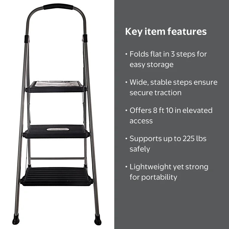 COSCO 3 Step Folding Stepstool - Walmart.com