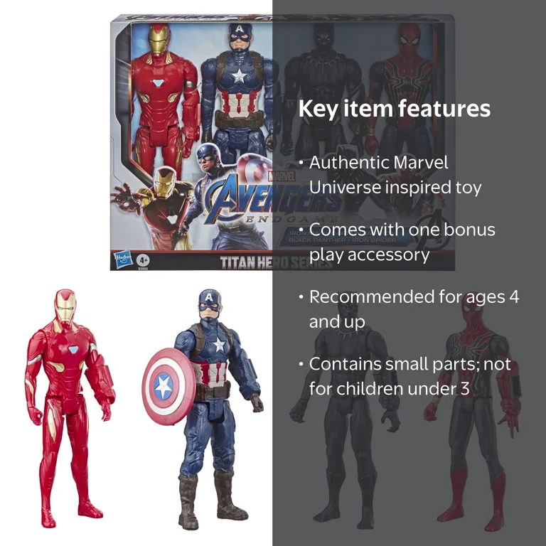 Marvel Avengers Titan Hero Series: Iron Man, Captain America