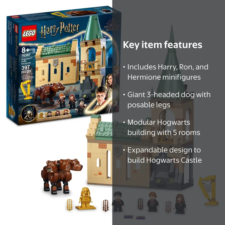 LEGO, Harry Potter Hogwarts: Fluffy Encounter, Multicolor, 76387