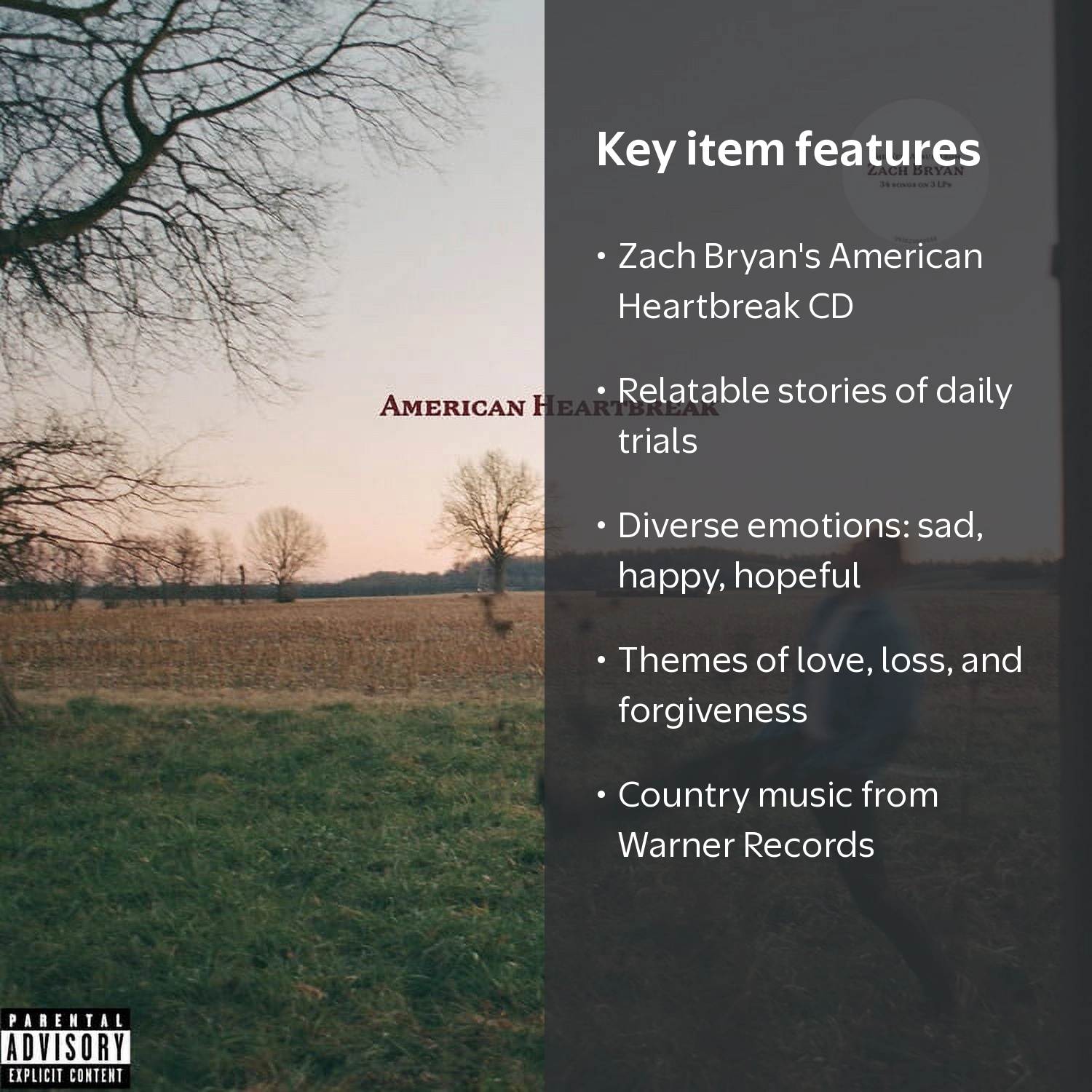 Warner Records, Music & Performance, American Heartbreak, CD